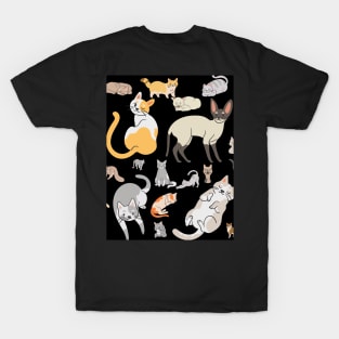 Cat Pattern T-Shirt